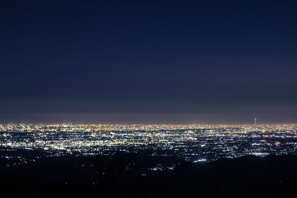 堂平山の夜景